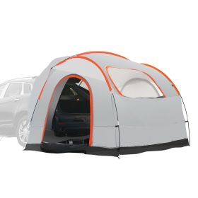 VEVOR SUV Camping Tent, 8'-8' SUV Tent Attachment for Camping with Rain Layer and Carry Bag, PU2000mm Double Layer Truck Tent, Accommodate 6-8 Pe